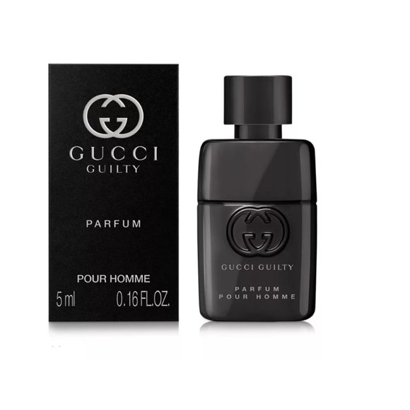 Gucci Guilty Pour Homme Parfum, Amber, Woody, NEW - Mini 0.16 oz. 5 ml. - Picture 5 of 10